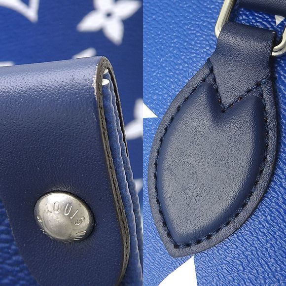 Louis Vuitton On The Go GM Tote Bag Blue - Picture 4 of 8